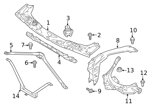 Radiator Support for 2020 Mini Cooper Clubman #0