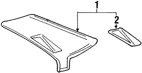Interior Trim - Quarter Panels for 1995 Mercedes-Benz E300 #0