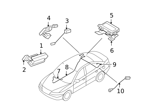 Antenna & Radio for 2011 Hyundai Azera #1