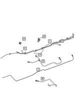 52110280AD - Fuel: Fuel Bundle Clip for Mopar Image