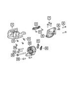 5038877AB - Engine: Engine Mount Bracket for Mopar Image