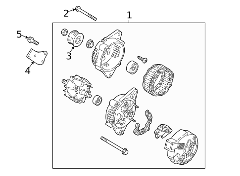 Alternator for 2020 Hyundai Tucson #1