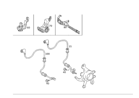 Rear Axle Wiring for 2001 Mercedes-Benz C240 #0