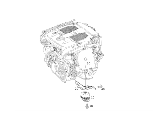 39900803 - Engine Suspension: Screw W Washer Assembly for Mercedes-Benz Image image