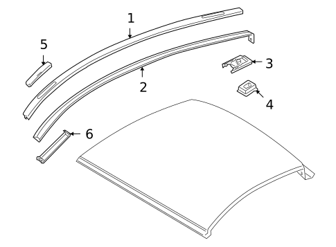 Exterior Trim - Roof for 2006 Porsche Cayman #0