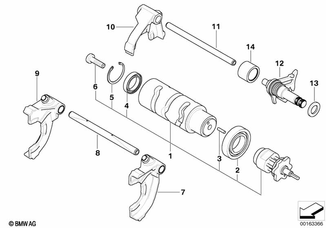 23127681518 - Manual Transmission: Grooved Ball Bearing - 30X55X13 for BMW-Motorrad Image
