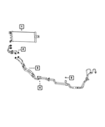 68448065AB - Cooling: Oil Cooler Pressure And Return Hose And Tube for Mopar Image image