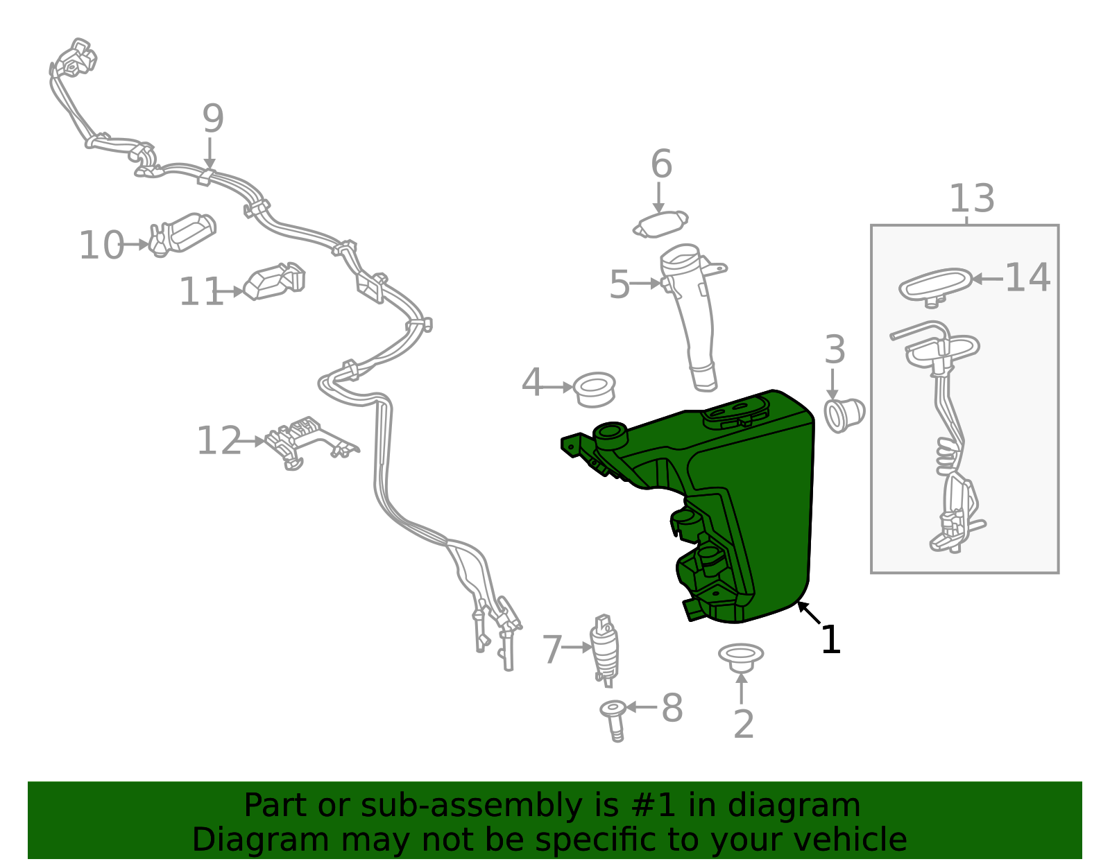 206-869-01-00 - Reservoir 2022-2026 Mercedes-Benz | MB Parts Factory