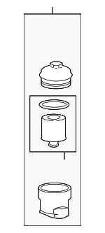 AJ812351 - Engine: Filter Assembly for Jaguar: F-Pace, F-Type, XE, XF, XFR, XFR-S, XJ, XJR, XJR575, XK, XKR, XKR-S Image