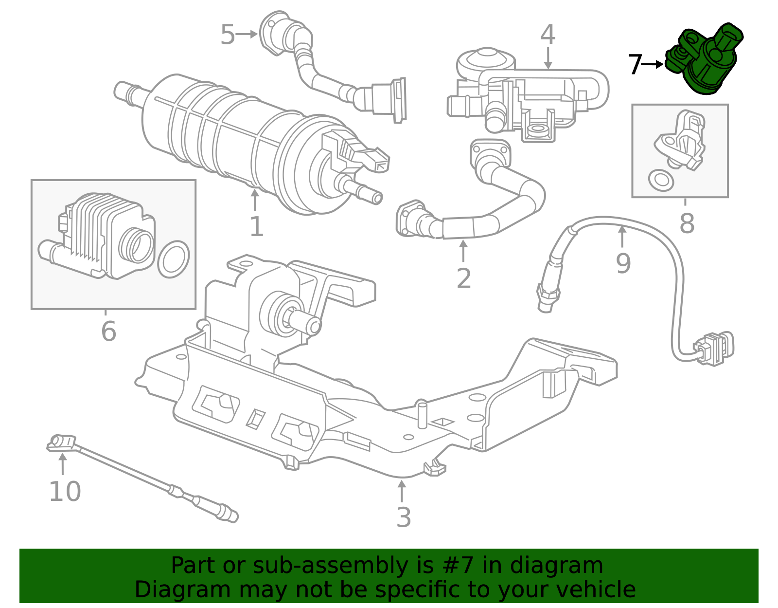 Vapor Canister Purge Valve Solenoid – Fits Buick, Cadillac, Chevy – 55593172