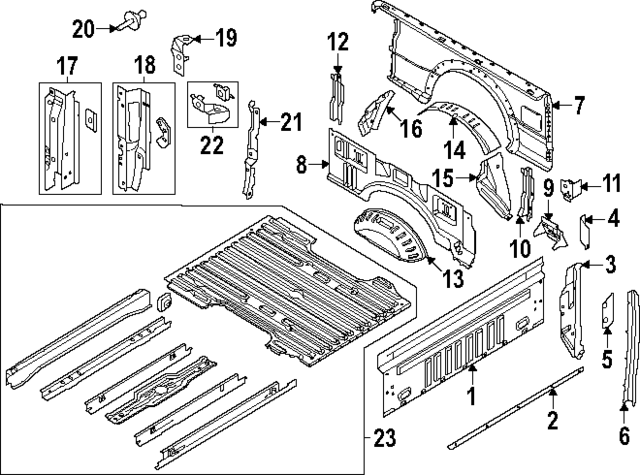 PC3Z9900375A - Body: Panel Extension for Ford: F-250 Super Duty, F-350 Super Duty, F-450 Super Duty Image