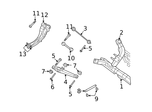 Rear Suspension for 2015 Jeep Compass #1