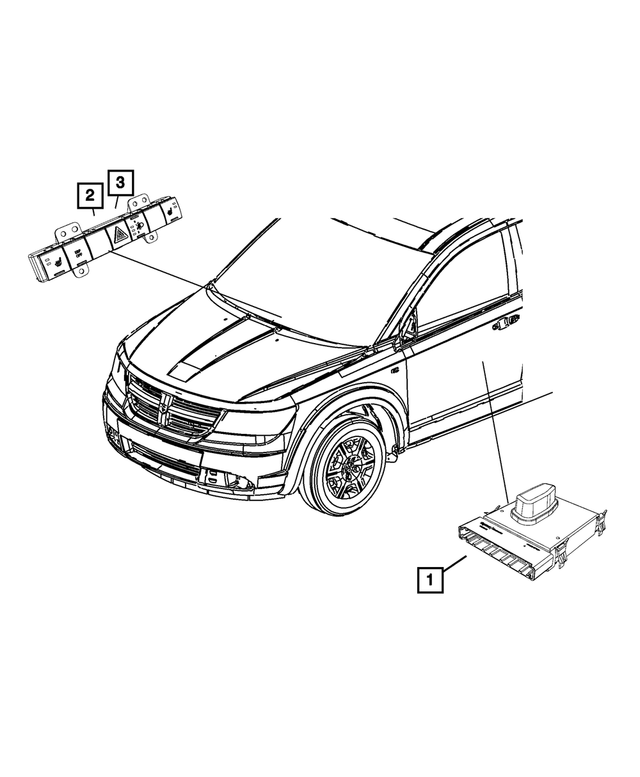 4602564AK - Electrical: 5 Gang Switch for Mopar Image