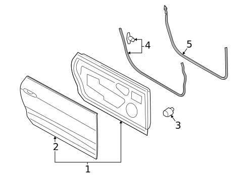 Door & Components for 2024 Ford Mustang #0
