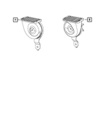 68542447AA - Electrical: Horn And Bracket for Mopar Image