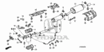 36535RRA000 - Electrical/Exhaust/Heater/Fuel: CLAMP, LAF SENSOR HARNESS for Honda Image