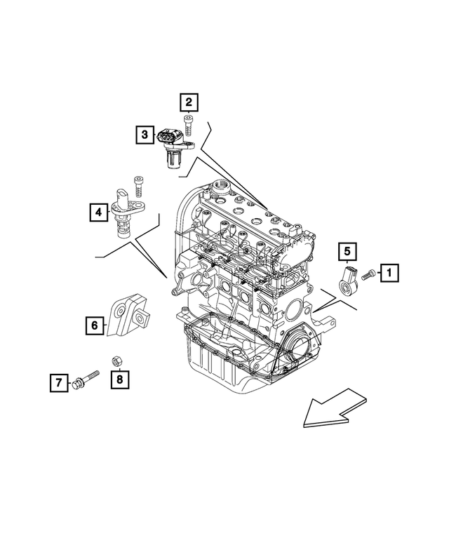 6510899AA - Electrical: Hex Flange Head Bolt for Mopar Image image