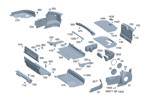 Trunk Lining for 2022 Mercedes-Benz SL63 AMG #0