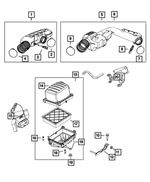 6105177AA - Fuel and Accelerator Pedal: Hose Clamp for Chrysler: Town &amp; Country | Dodge: Durango, Grand Caravan | Jeep: Grand Cherokee, Grand Cherokee L, Grand Cherokee WK, Wrangler | Ram: C/V Image