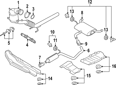 Exhaust Components for 2025 Volkswagen GTI #0