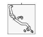 5K0122051P - : Radiator Coolant Hose for Volkswagen: Beetle, Jetta, Passat Image