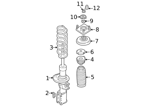 Struts & Components for 2004 Volvo S60 #0