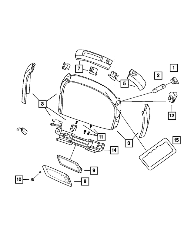 RT921D5AI - Instrument Panel and Radios and Consoles: Floor Console for Mopar Image