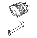 28711T1700 - : Rear Muffler for Hyundai Image