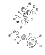5143627AA - : Disc Brake Caliper, Left for Chrysler: Crossfire Image