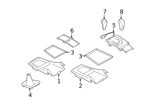 Shifter Trim for 2014 Subaru Impreza #0