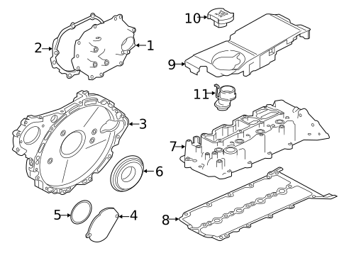 Valve & Timing Covers for 2019 Jaguar XE #0