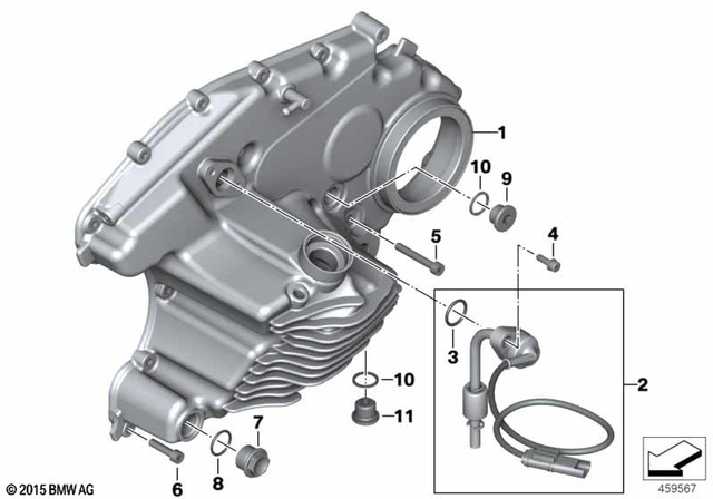 11148549446 - Engine: Transmission Cover -  for BMW-Motorrad Image image