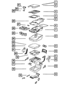 5NJ86DX9AA - Interior Trim: Armrest Bin Lid for Mopar Image