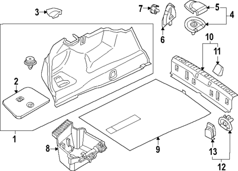 Interior Trim - Rear Body for 2023 BMW 760i xDrive #1