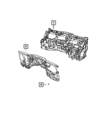 68292152AG - Interior Trim: Dash Panel Silencer for Mopar Image
