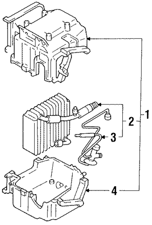 Evaporator Components for 1990 Nissan Stanza #0