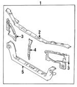 MB959300 - Cooling System: Support Assembly for Mitsubishi Image