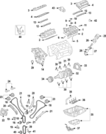 5184167AB - Engine: Valve Spring Seats for Chrysler: 200, 300, Pacifica, Town &amp; Country, Voyager | Dodge: Avenger, Challenger, Charger, Durango, Grand Caravan, Journey | Jeep: Cherokee, Gladiator, Grand Cherokee, Grand Cherokee L, Grand Cherokee WK, Wrangler, Wrangler JK | Ram: 1500, 1500 Classic, C/V, ProMaster 1500, ProMaster 2500, ProMaster 3500 Image