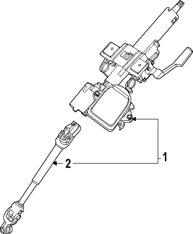 488057LF2C - : Column Assembly-Steering for Nissan: Kicks Image