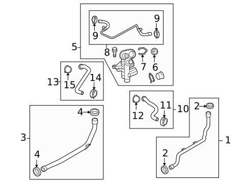 Hoses & Pipes for 2009 Porsche Cayman #1