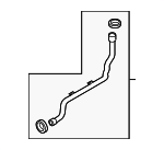 9A110662001 - Cooling System: Inlet Hose for Porsche: 911, Cayman Image