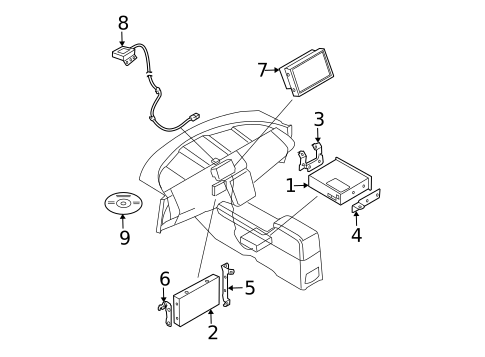 Navigation System Components for 2007 Nissan Murano #0