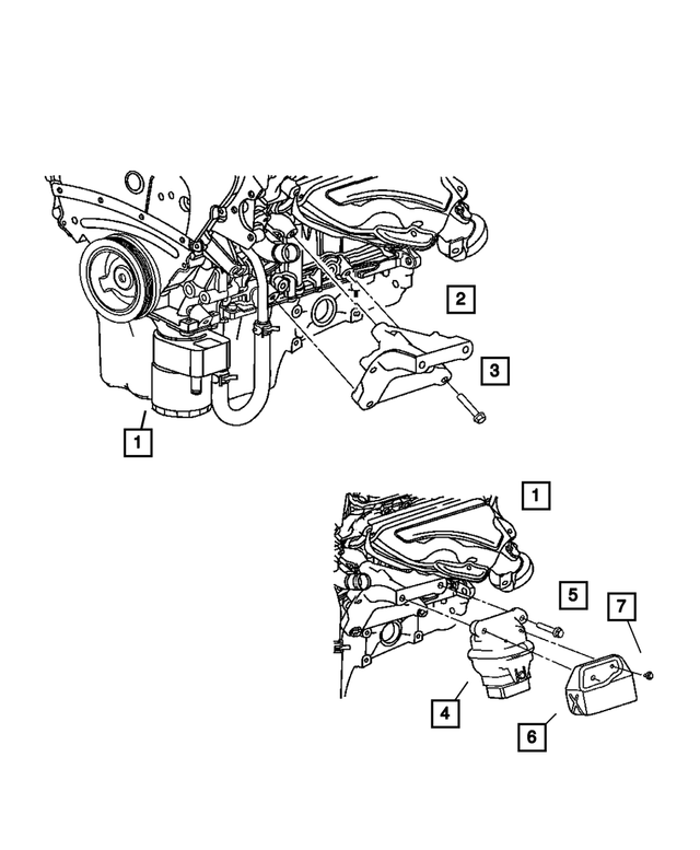 4578152AB - Engine Mounting: Engine Mount Bracket, Right for Mopar Image image