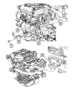 6506348AA - Air Conditioning &amp; Heater: Hex Head Screw And Washer for Chrysler: Pacifica, Town &amp; Country, Voyager | Dodge: Caravan, Grand Caravan, Neon | Jeep: Wrangler Image