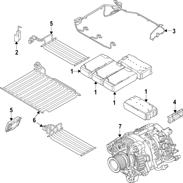 61278650793 - Hybrid Components: Cable for BMW Image