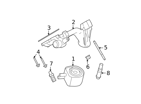 Oil Cooler for 2009 Ford F-250 Super Duty #0
