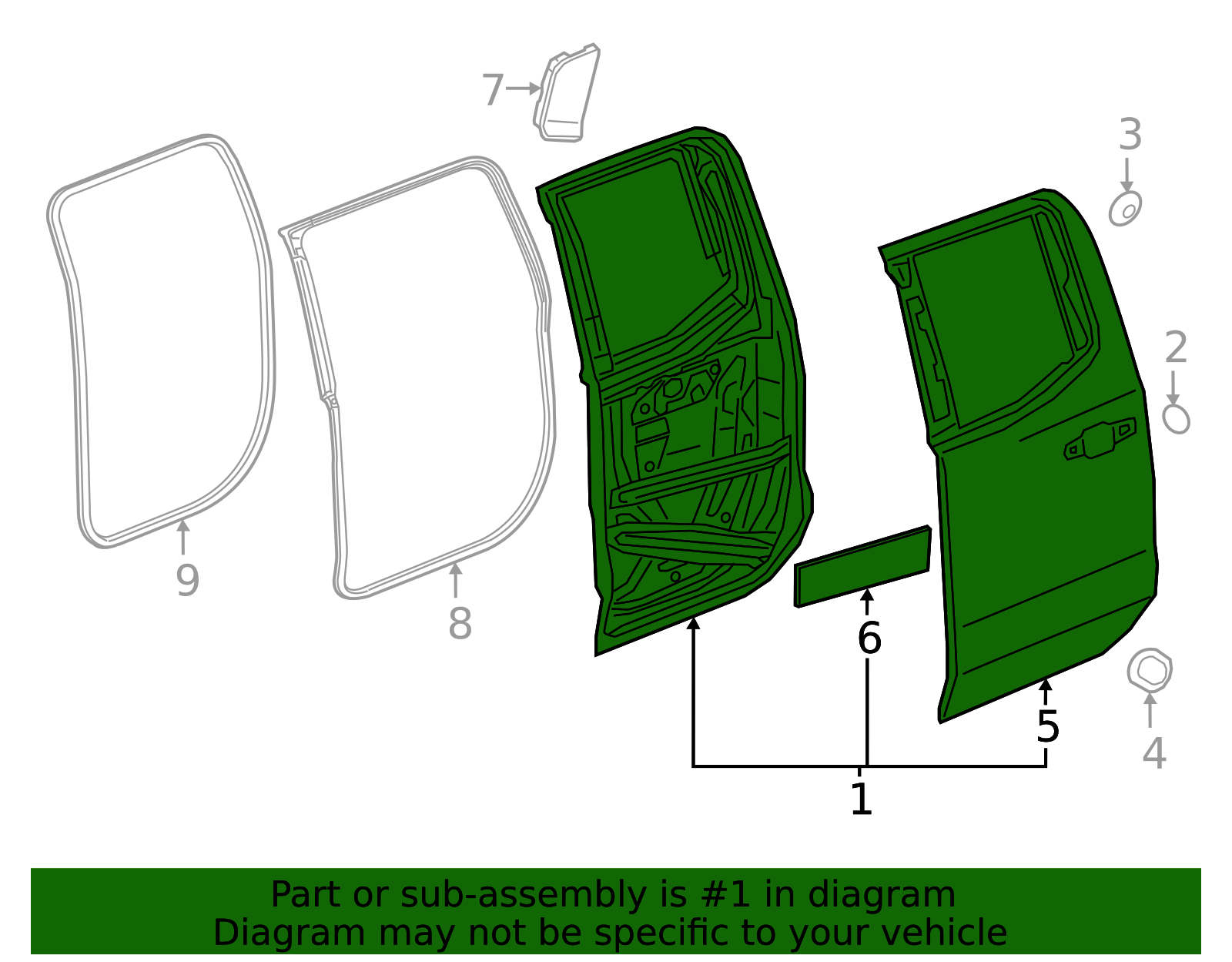2019-2025 GM Door Shell 86817880 | Capital Chevy Parts