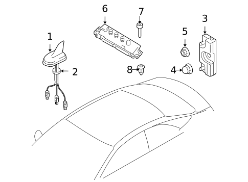 Antenna & Radio for 2009 Audi A5 Quattro #0