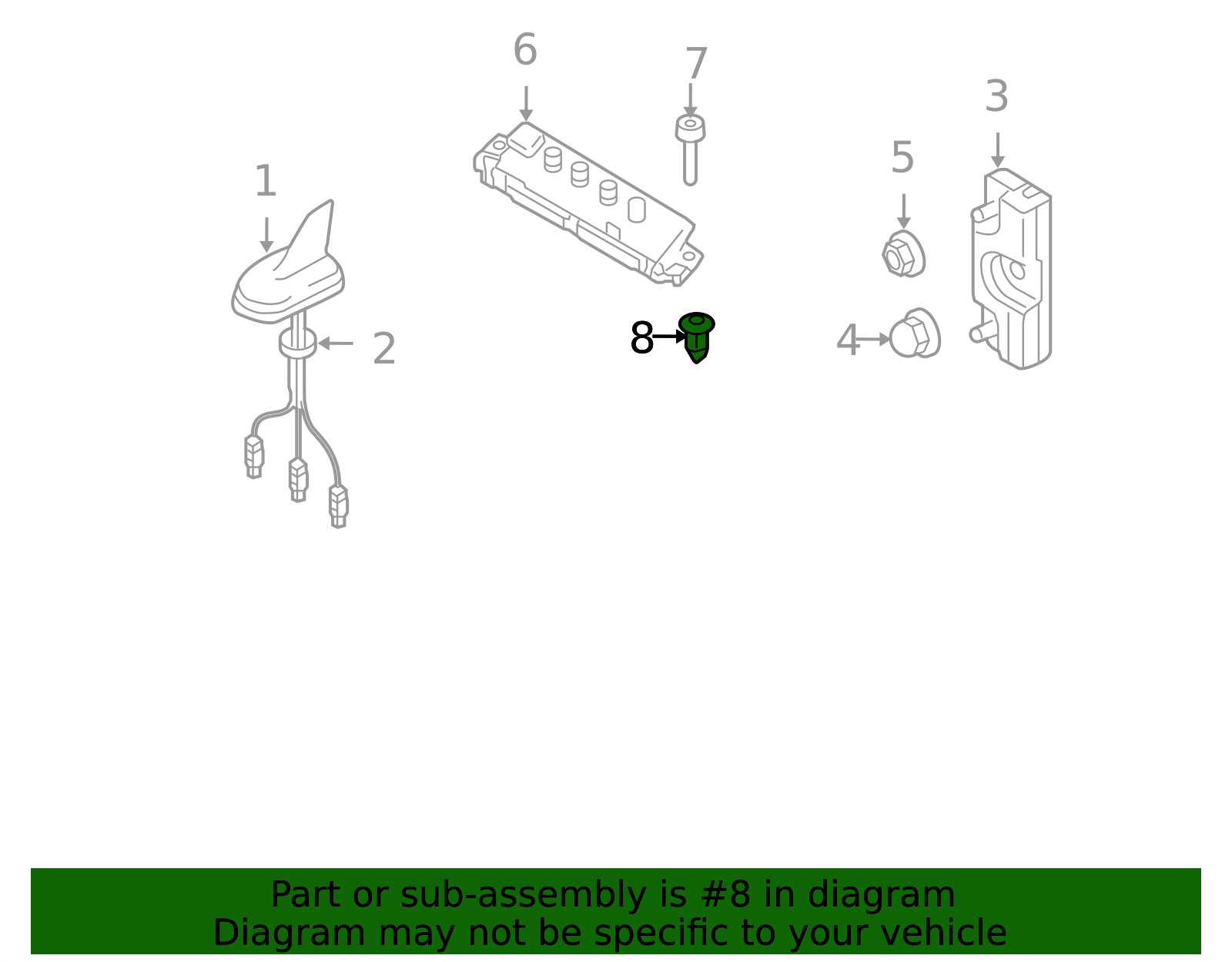 2008-2017 Audi Antenna Booster Nut WHT-000-025 | Audi USA Parts