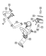 6509216AA - Engine: Hex Head Bolt, Mounting for Dodge: Durango | Jeep: Gladiator, Grand Cherokee, Wrangler | Ram: 1500, 1500 Classic Image